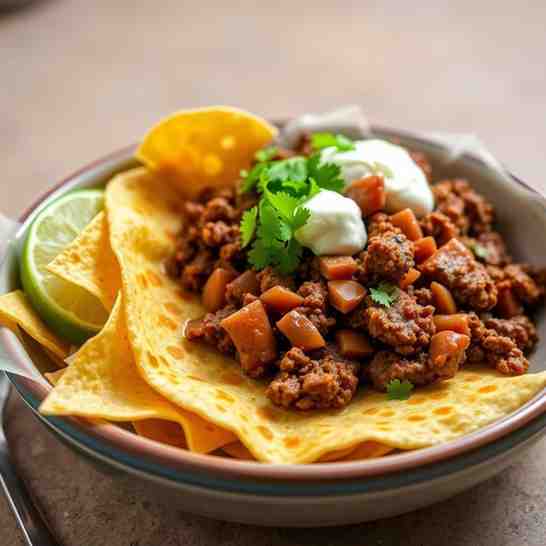 Salvadoran Garnachas - Ground Beef & Tortilla Recipe